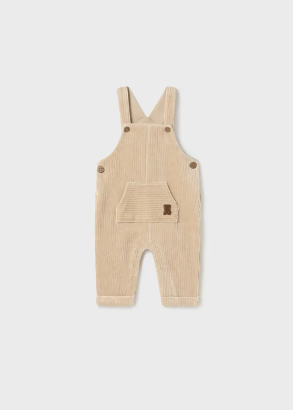 Mayoral Ribbed Velour Dungarees Style 2669 - Wood